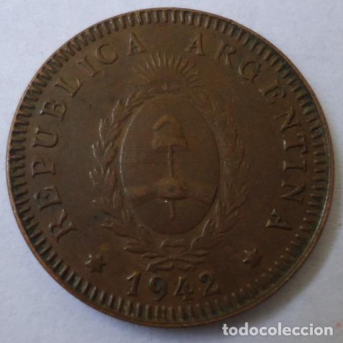 Monedas antiguas de Am&eacute;rica: argentina 2 centavos 1942 - Foto 1