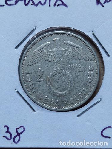 Monedas antiguas de Am&eacute;rica: alemania 2 mark 1938 a - Foto 1