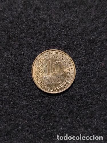 Monedas antiguas de Am&eacute;rica: 10 centimos 1977 francia - Foto 1