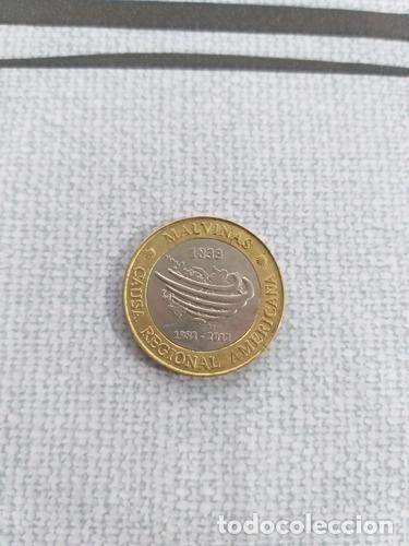 Monedas antiguas de Am&eacute;rica: moneda argentina de 2 pesos - Foto 1