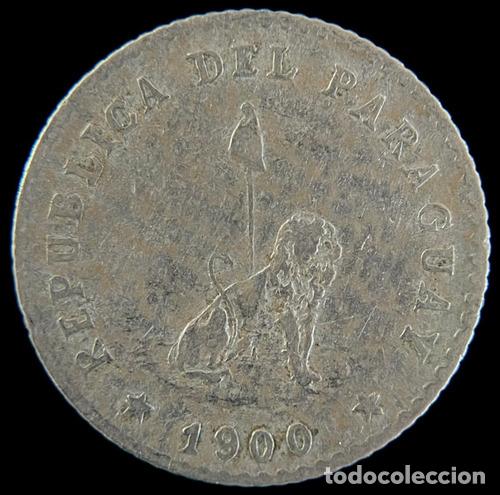 Monedas antiguas de Am&eacute;rica: paraguay 10 centavos 1900 vf - Foto 1