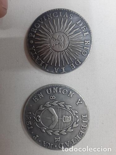 Monedas antiguas de Am&eacute;rica: 8 reales 183031323334353637 copia cuproniquel Ed. 3435