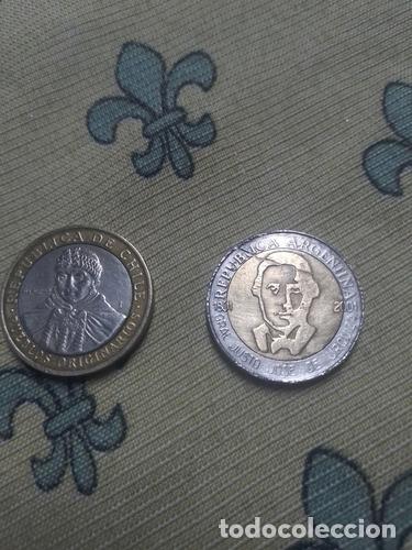 Monedas antiguas de Am&eacute;rica: monedas argentina chilena - Foto 1