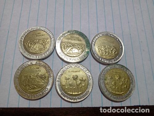 Monedas antiguas de Am&eacute;rica: monedas de 1 peso bicentenario 2010 - Foto 1