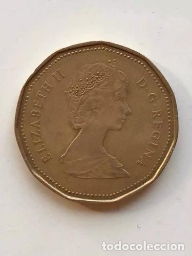 Monedas antiguas de Am&eacute;rica: moneda canada 1 dollar 1987 - Foto 1