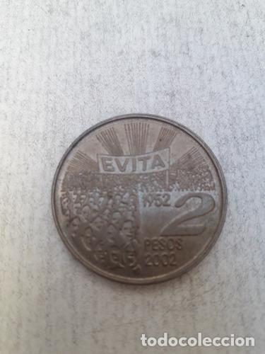 Monedas antiguas de Am&eacute;rica: moneda 2 argentina evita 2002 - Foto 1