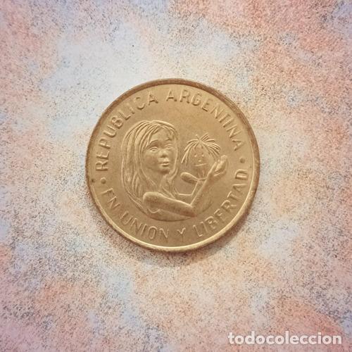 Monedas antiguas de Am&eacute;rica: moneda 50 centavos unicef argentina - Foto 1