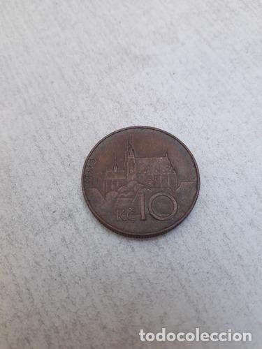 Monedas antiguas de Am&eacute;rica: moneda 10 kc republica checa 1995 - Foto 1