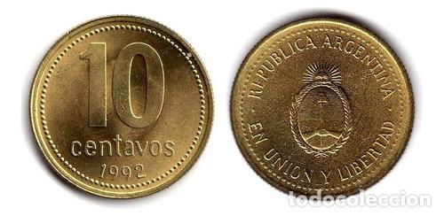 Monedas antiguas de Am&eacute;rica: moneda argentina de 10 centavos Ed. 10 - Foto 1