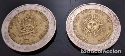 Monedas antiguas de Am&eacute;rica: moneda argentina 1 peso - Foto 1
