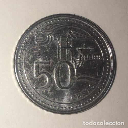 Monedas antiguas de Am&eacute;rica: singapur moneda de 50 centavos ano 2013 - Foto 1