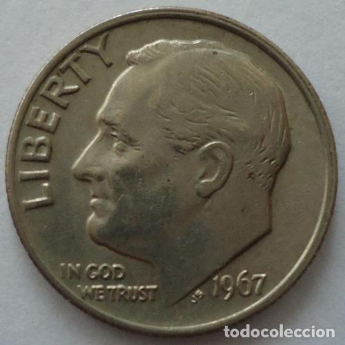 Monedas antiguas de Am&eacute;rica: eeuu one dime 1967 - Foto 1
