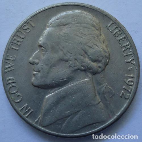 Monedas antiguas de Am&eacute;rica: eeuu five cent 1972 - Foto 1