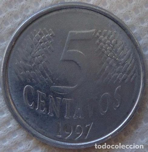 Monedas antiguas de Am&eacute;rica: brasil 5 centavos 1997 - Foto 1