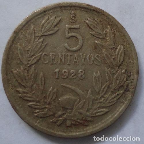 Monedas antiguas de Am&eacute;rica: chile 5 centavos 1928 - Foto 1