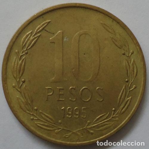 Monedas antiguas de Am&eacute;rica: chile 10 pesos 1995 - Foto 1