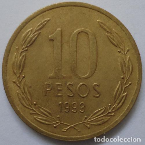 Monedas antiguas de Am&eacute;rica: chile 10 pesos 1993 - Foto 1