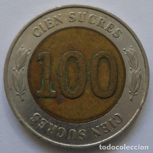 Monedas antiguas de Am&eacute;rica: ecuador 100 sucres 1997 b - Foto 1