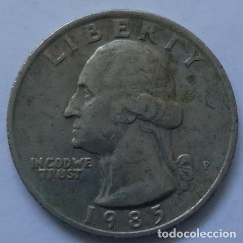 Monedas antiguas de Am&eacute;rica: eeuu quarter dollar 1985 - Foto 1