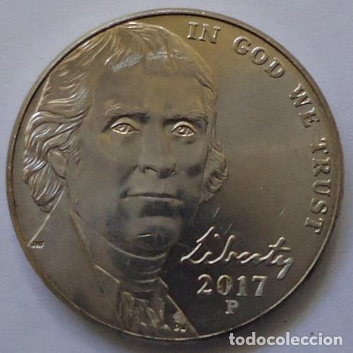 Monedas antiguas de Am&eacute;rica: eeuu five cent 2017 p a - Foto 1