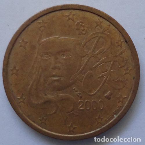 Monedas antiguas de Am&eacute;rica: francia 2 cent 2000 - Foto 1