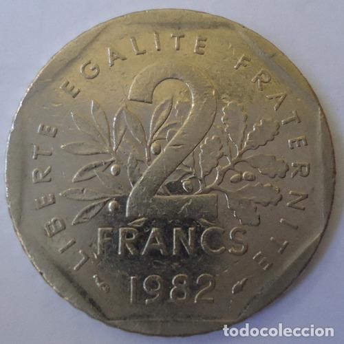 Monedas antiguas de Am&eacute;rica: francia 2 francos 1982 - Foto 1