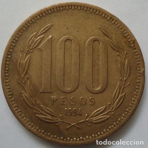 Monedas antiguas de Am&eacute;rica: chile 100 pesos 1994 a01 - Foto 1