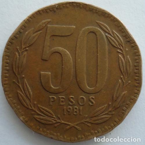 Monedas antiguas de Am&eacute;rica: chile 50 pesos 1981 - Foto 1