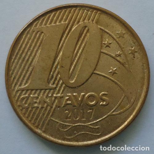 Monedas antiguas de Am&eacute;rica: brasil 10 centavos 2017 - Foto 1