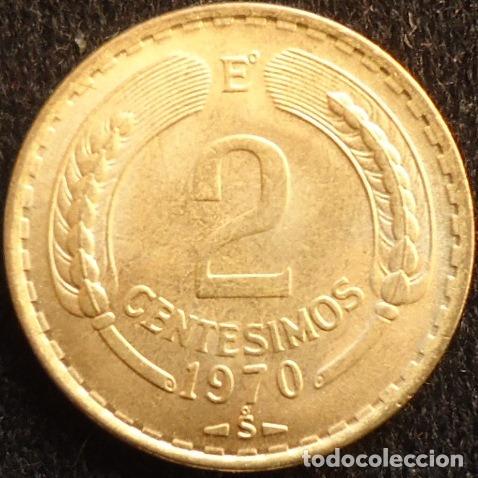 Monedas antiguas de Am&eacute;rica: chile 2 centesimos 1970 - Foto 1