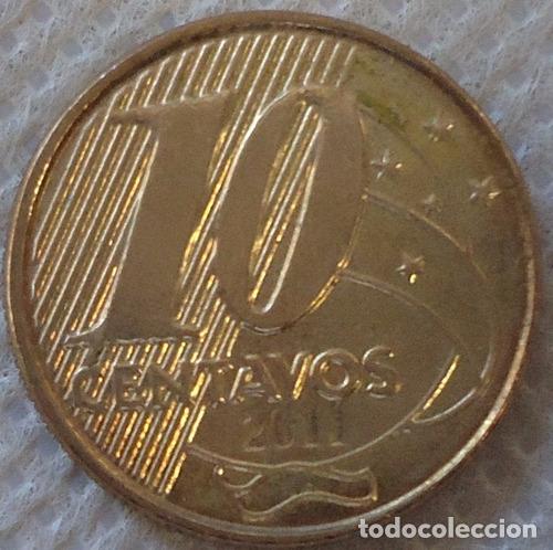 Monedas antiguas de Am&eacute;rica: brasil 10 centavos 2011 - Foto 1