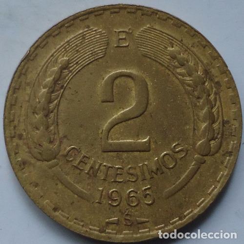 Monedas antiguas de Am&eacute;rica: chile 2 centesimos 1965 - Foto 1