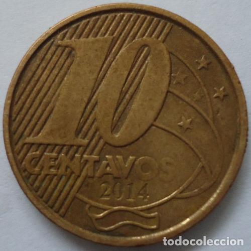 Monedas antiguas de Am&eacute;rica: brasil 10 centavos 2014 - Foto 1
