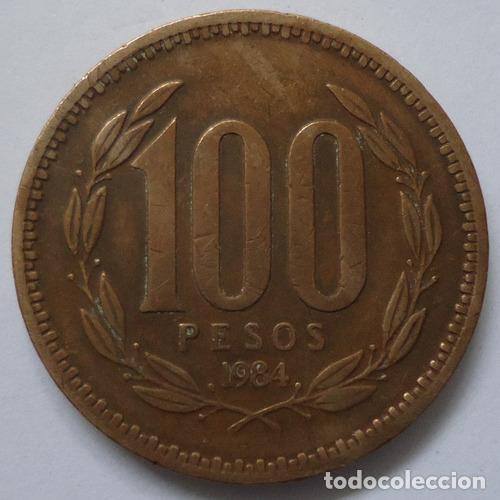 Monedas antiguas de Am&eacute;rica: chile 100 pesos 1984 - Foto 1