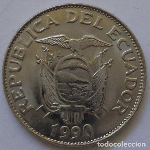 Monedas antiguas de Am&eacute;rica: ecuador 1 sucre 1990 - Foto 1