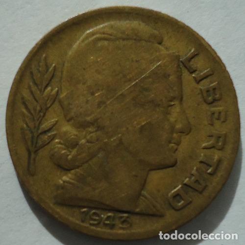 Monedas antiguas de Am&eacute;rica: argentina 10 centavos 1943 - Foto 1