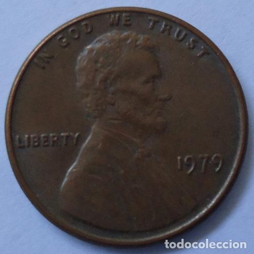 Monedas antiguas de Am&eacute;rica: eeuu one cent 1979 a - Foto 1