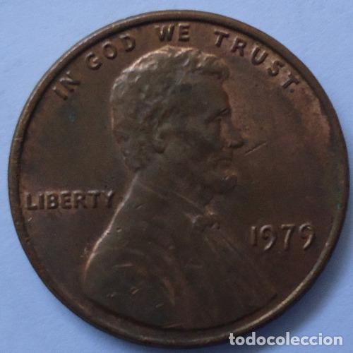 Monedas antiguas de Am&eacute;rica: eeuu one cent 1979 b - Foto 1