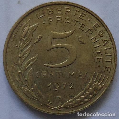 Monedas antiguas de Am&eacute;rica: francia 5 centimos 1972 - Foto 1
