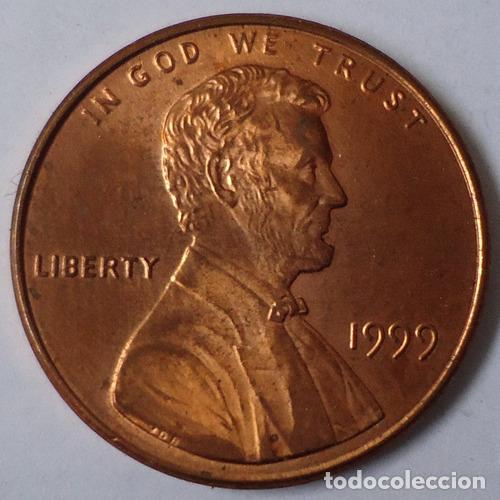 Monedas antiguas de Am&eacute;rica: eeuu one cent 1999 b - Foto 1