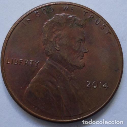 Monedas antiguas de Am&eacute;rica: eeuu one cent 2014 - Foto 1