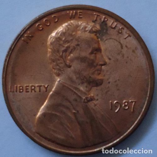 Monedas antiguas de Am&eacute;rica: eeuu one cent 1987 - Foto 1