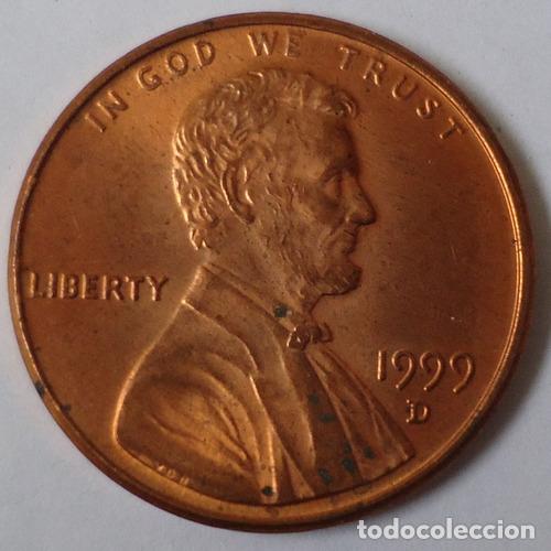 Monedas antiguas de Am&eacute;rica: eeuu one cent 1999 d - Foto 1