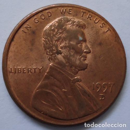Monedas antiguas de Am&eacute;rica: eeuu one cent 1997 d - Foto 1