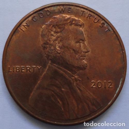Monedas antiguas de Am&eacute;rica: eeuu one cent 2012 b - Foto 1