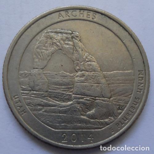 Monedas antiguas de Am&eacute;rica: eeuu quarter dollar 2014 utah - Foto 1