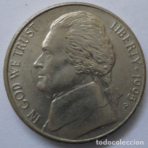 Monedas antiguas de Am&eacute;rica: eeuu five cent 1995 p - Foto 1
