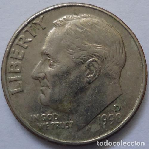 Monedas antiguas de Am&eacute;rica: eeuu one dime 1998 d - Foto 1