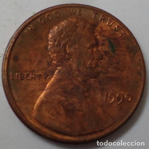 Monedas antiguas de Am&eacute;rica: eeuu one cent 1990 - Foto 1