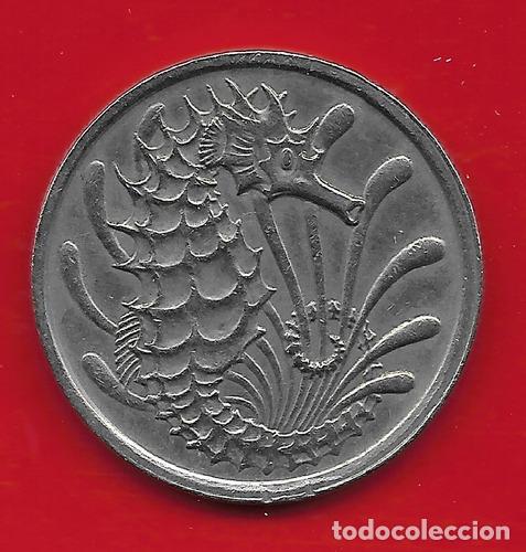 Monedas antiguas de Am&eacute;rica: moneda singapur 10 centimos 1976 imperdible - Foto 1